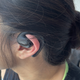 See how the back part bends the top of my ear down? It stays put, but it’s crowded back there.